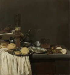 Stilleben med et højt ølglas, 1647